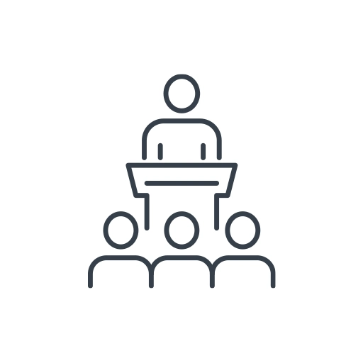Icon Organisation Strichzeichnung